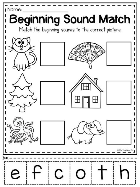 Letter Sound Cut And Paste Activity Pages The Letter Sound Worksheets For Kindergarten - Letter Sound Worksheets For Kindergarten