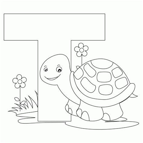 Letter T Coloring Pages Coloringall Coloring Page Letter T - Coloring Page Letter T