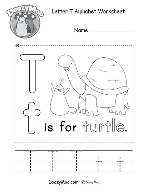 Letter T Worksheets Free Alphabet Worksheet Series Kindergarten Words That Begin With T - Kindergarten Words That Begin With T