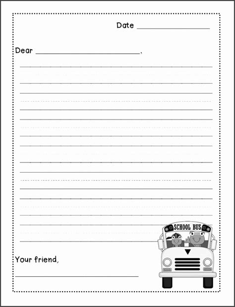 Letter Templates For Kids Grade 4 6 Twinkl Letter Writing Paper For Kids - Letter Writing Paper For Kids