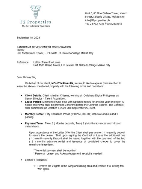 Letter To Condo Board Sample