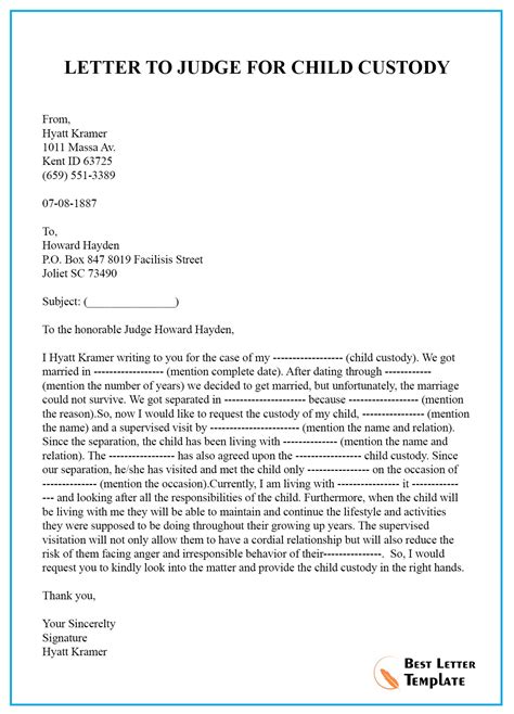 letter to judge format