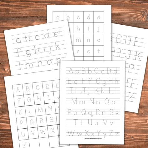 Letter Tracing Worksheets Nature Inspired Learning Tracing And Writing Letters - Tracing And Writing Letters