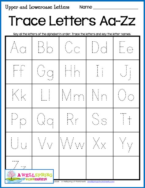 Letter Tracing Worksheets Uppercase And Lowercase Upper And Lowercase Letters Worksheet - Upper And Lowercase Letters Worksheet