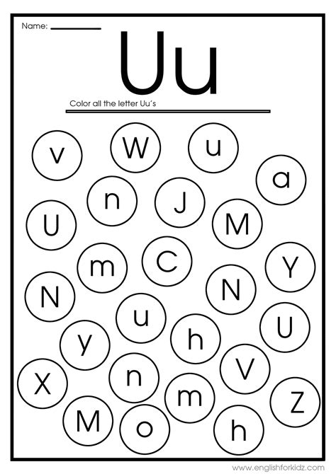 Letter U Preschool Worksheets   Fun And Easy Letter U Worksheets For Preschool - Letter U Preschool Worksheets