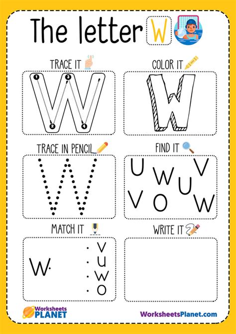 Letter W Worksheets Letter W Worksheet For Preschool - Letter W Worksheet For Preschool