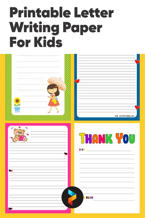 Letter Writing Template For Kids Letter Template For Kids - Letter Template For Kids