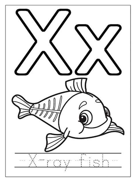 Letter X Coloring Page Easy Peasy Colorings Letter X Coloring Page - Letter X Coloring Page