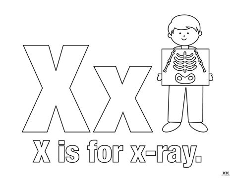 Letter X Coloring Pages Coloring Nation Letter X Coloring Page - Letter X Coloring Page