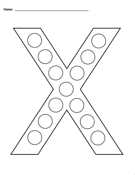 Letter X Do A Dot Printables Heart And Letter X Worksheets For Preschool - Letter X Worksheets For Preschool