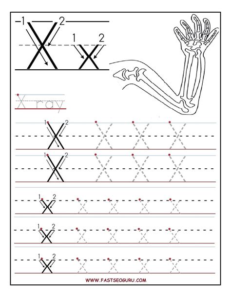 Letter X Tracing Worksheets For Preschool Letter X Preschool Worksheets - Letter X Preschool Worksheets