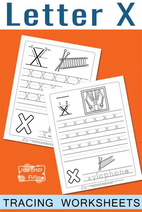 Letter X Tracing Worksheets Itsy Bitsy Fun X Tracing Worksheet - X Tracing Worksheet