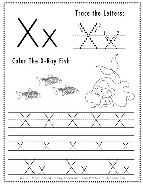 Letter X Tracing Worksheets Nature Inspired Learning X Tracing Worksheet - X Tracing Worksheet