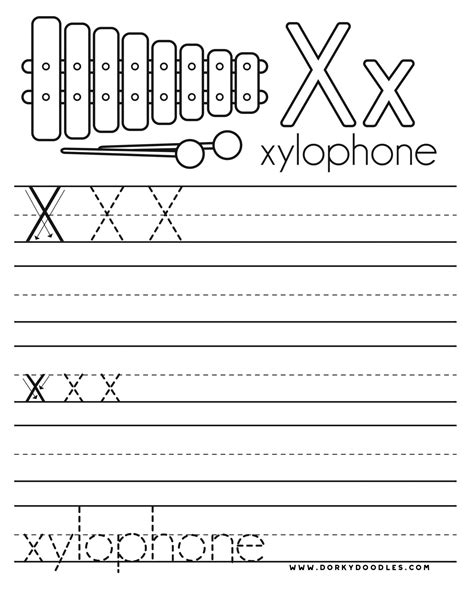 Letter X Worksheets Recognize Trace Amp Print Letter X Worksheet Preschool - Letter X Worksheet Preschool