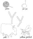 Letter Y Alphabet Activities At Enchantedlearning Com Objects With Letter Y - Objects With Letter Y