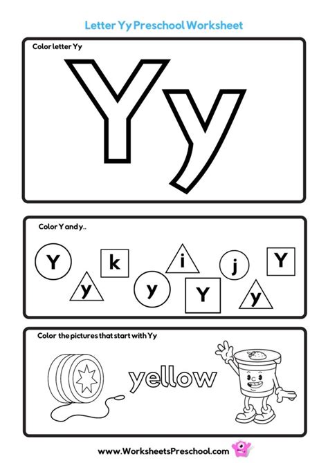 Letter Y Worksheets 4 Free Pdf Printables Free Letter Y Worksheets Preschool - Letter Y Worksheets Preschool