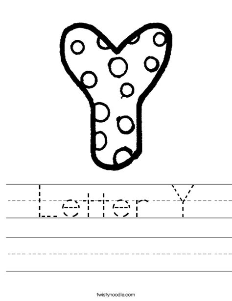 Letter Y Worksheets Twisty Noodle Letter Y Preschool Worksheets - Letter Y Preschool Worksheets