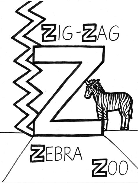 Letter Z Alphabet Coloring Book Colorful Letters A To Z - Colorful Letters A To Z