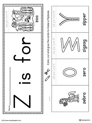 Letter Z Beginning Sound Flipbook Printable Color Phonics Kindergarten Phonics Worksheets Beginning Sounds - Kindergarten Phonics Worksheets Beginning Sounds