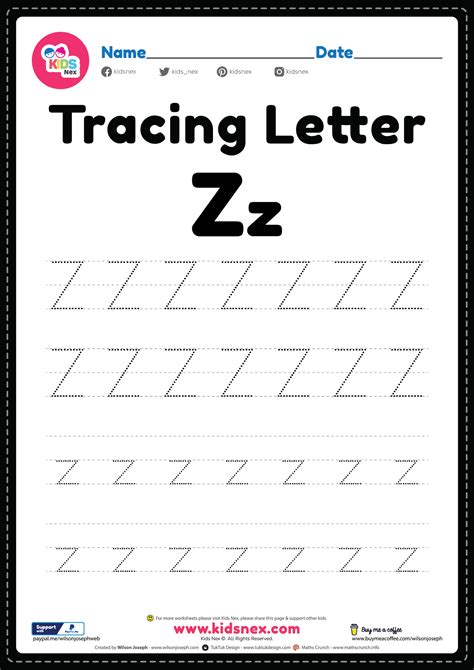 Letter Z Worksheet   Letter Z Tracing Worksheets Nature Inspired Learning - Letter Z Worksheet