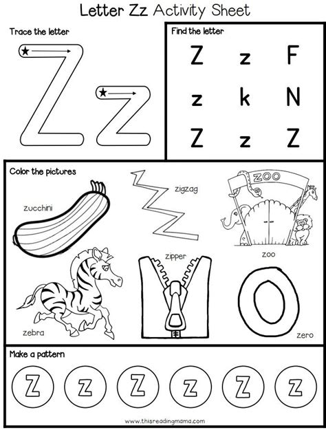 Letter Z Worksheets Preschool   4 Easy Letter Z Worksheets Activities For Preschool - Letter Z Worksheets Preschool
