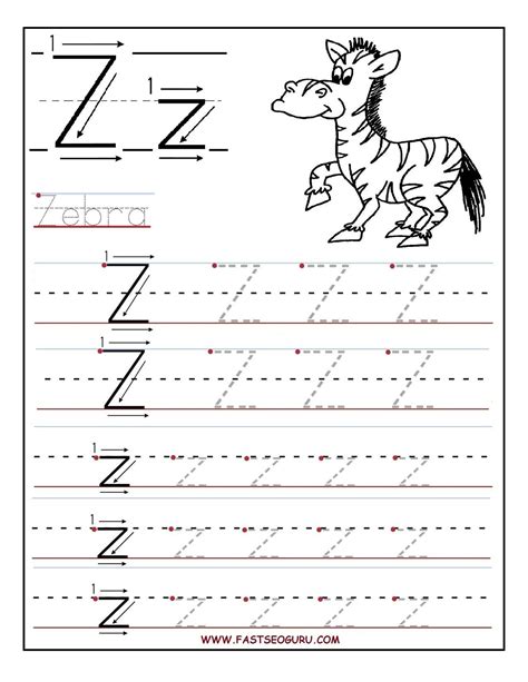 Letter Z Worksheets Recognize Trace Amp Print Letter Z Worksheets For Preschool - Letter Z Worksheets For Preschool