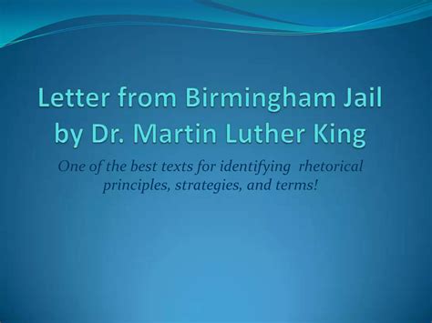 Download Letter From Birmingham Jail Metaphorical Language 