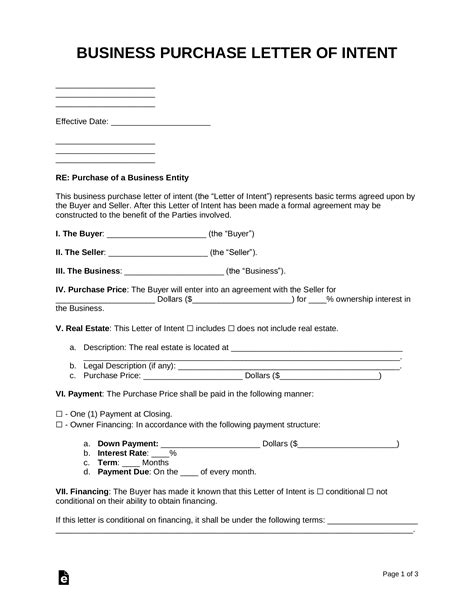 Full Download Letter Of Intent For Business Transaction Guidelines 