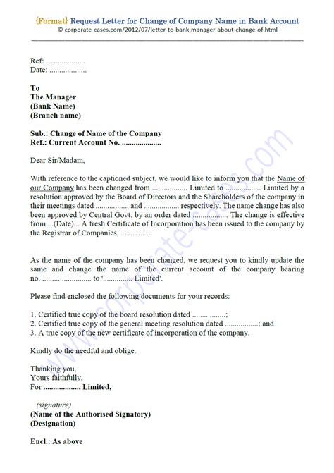 Read Letter To Inform Change Of Bank Account 