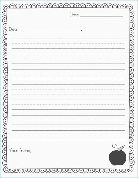 Full Download Letter Writing Paper For Second Grade 