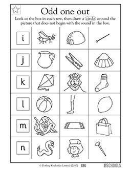 Letters I To N 1st Grade Kindergarten Preschool Object Start With Letter N - Object Start With Letter N