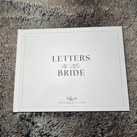 Letters To The Bride Template