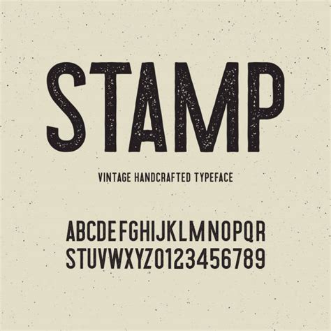 lettertype stempel effect