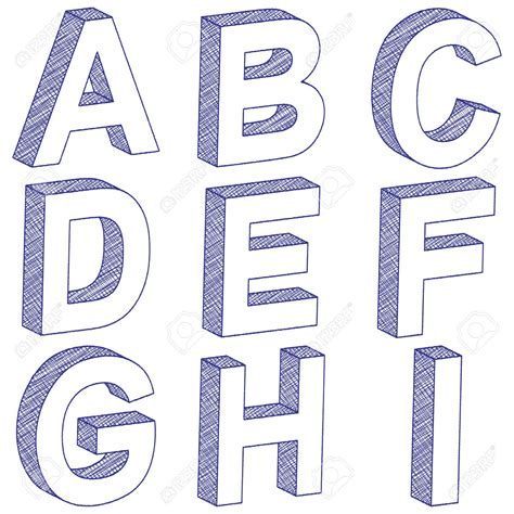 Lettre De L Alphabet En 3d   Alphabet En 3d Sculptural Et Typographique Par Alexis - Lettre De L'alphabet En 3d