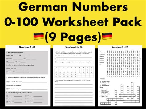 Letu0027s Spell German Numbers Printable Worksheet Spell Numbers Worksheet - Spell Numbers Worksheet