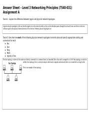 Level 3 Networking Principles 7540 031 City And Guilds