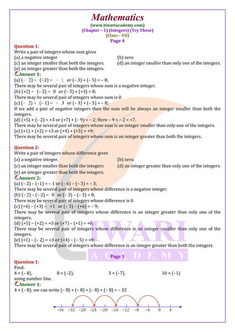 Level Seven Maths Solution
