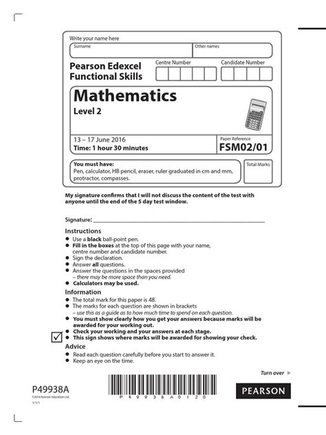 Full Download Level 2 Maths Test Papers 