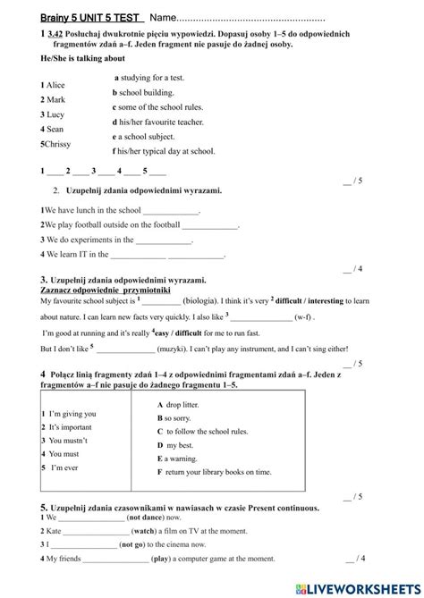 Full Download Level 5 Unit 5 Test 