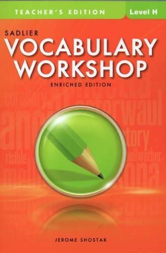 Read Level H Vocab Workshop Answers 