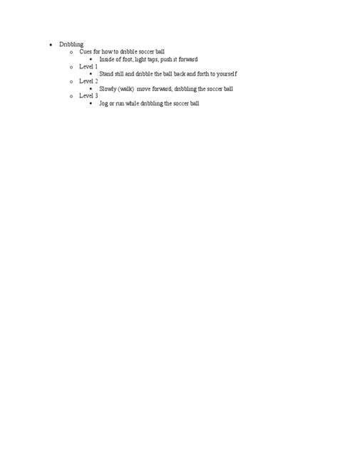 levels of dribbling PDF