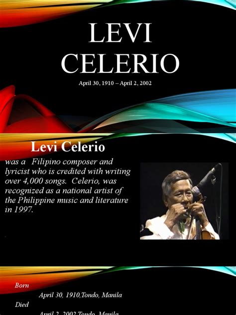 levi celerio autobiography featuring