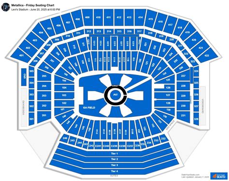 Levi Stadium Metallica Seating Chart