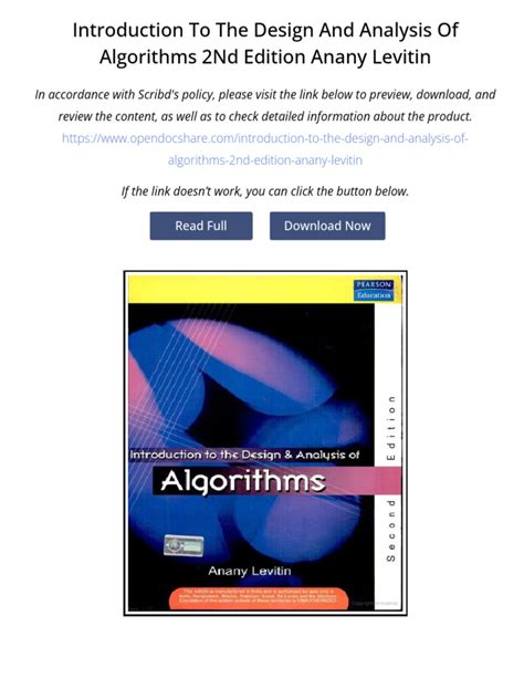 Levitin 2nd Edition Algorithms Solutions