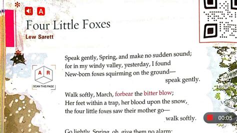 lew sarett poem four little foxes poem