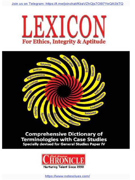 Lexicon Ethics Book Pdf