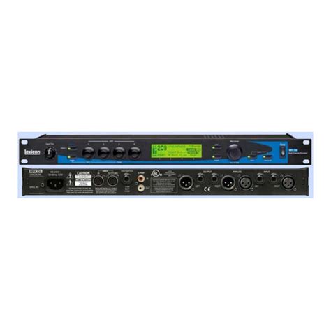 Read Lexicon 550 User Guide 