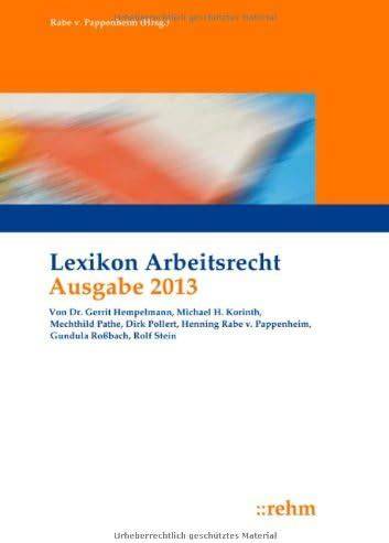 lexikon arbeitsrecht 2013