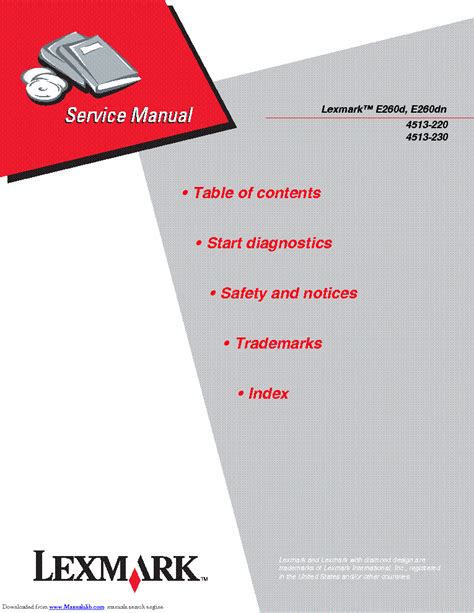 Lexmark 260d Manual