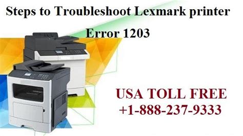 Read Lexmark User Guide Error 1203 